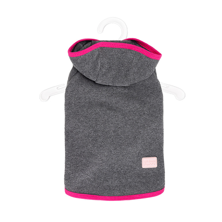Casaco Fleece Glace c/ Capuz - Chumbo