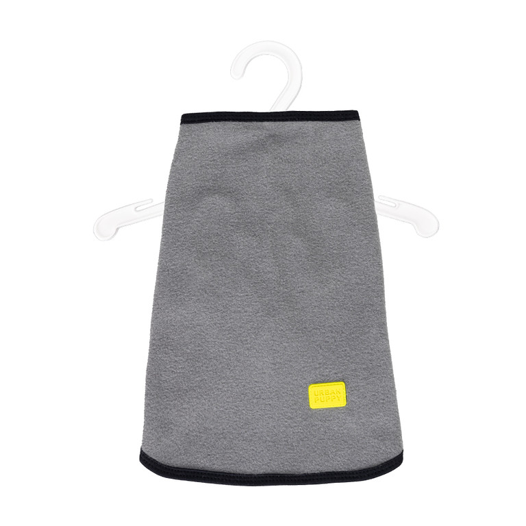 Casaco Fleece s/ Capuz Cinza/Preto